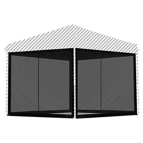 FIELDOOR タープテント専用バグガード 【サイドシート4枚セットか一体型タイプが選べます】 2.0m用 2.5m用 3.0m用 虫除け対策 簡単取り付け メッシュスクリーンkk 46d9a4d0