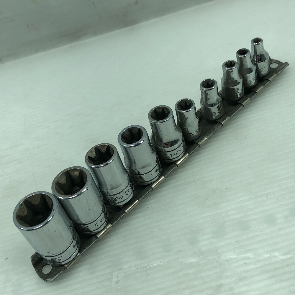 Snap-on スナップオン 工具 ハンドツール 1/4・3/8 E型トルクスソケット シルバー