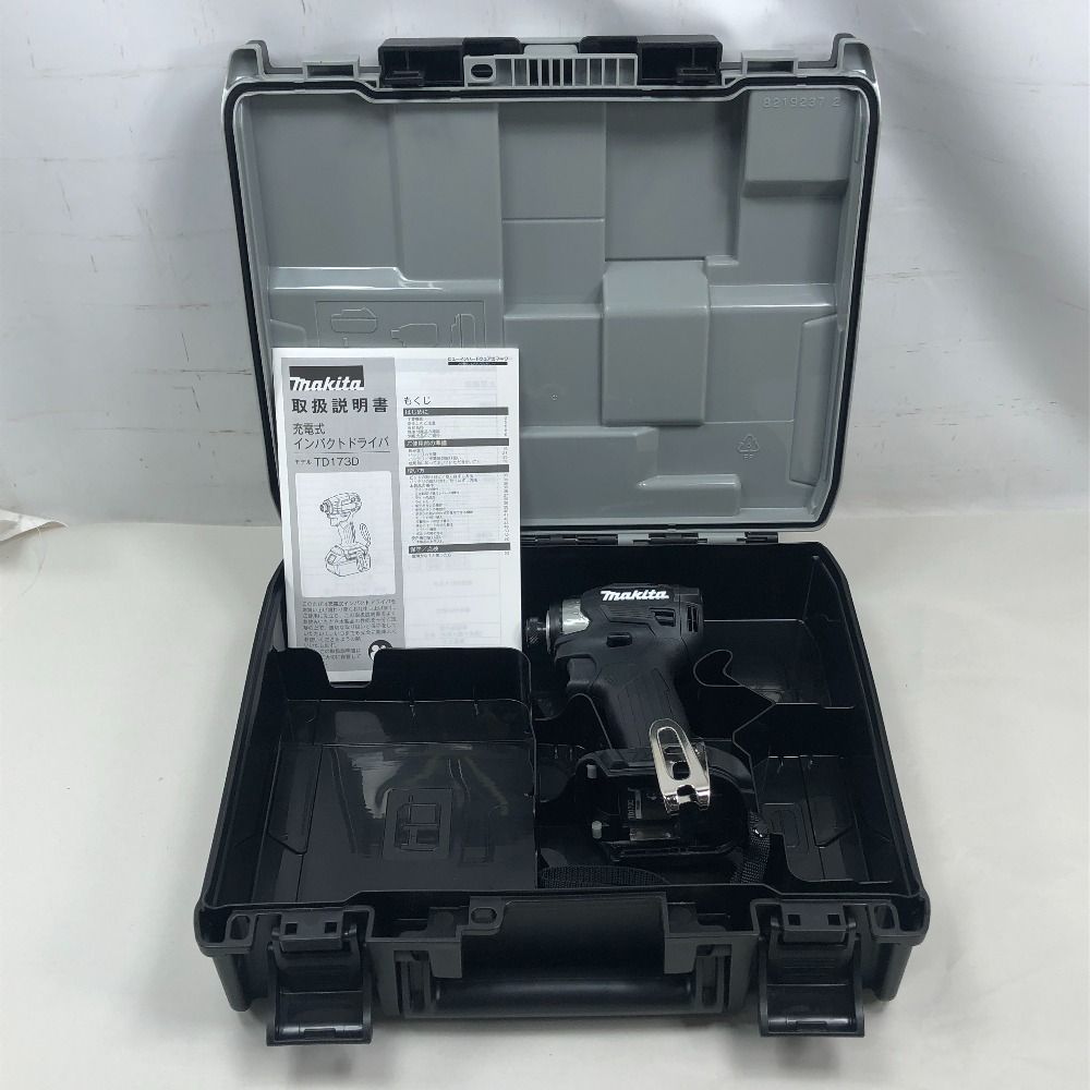 MAKITA マキタ 工具 インパクトドライバ 未使用品(S) ケース付 TD173D ブラック