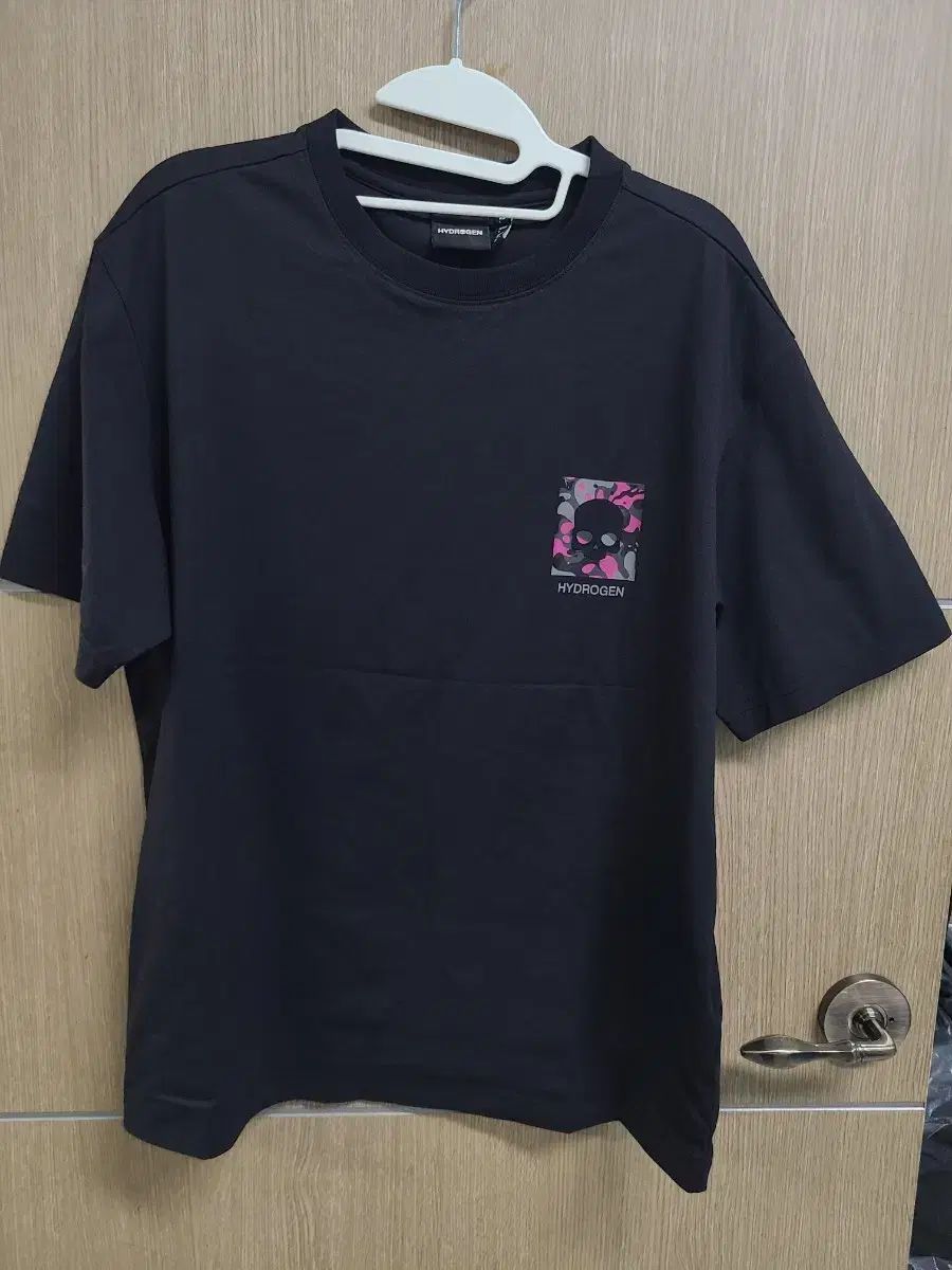 ハイドロゲン 半袖T ブラック スカル カモフラージュ プリンティング