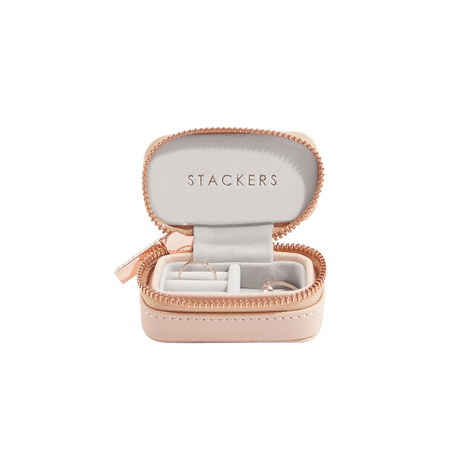 STACKERS LONDON (スタッカーズ ロンドン) トラベル ジュエリーボックス 携帯用 アクセサリーケース 持ち運び サイズ ジュエリーケース 持ち運び 指輪ケース アクセサリー 収納 S (ブラッシュピンク) 883e0a82