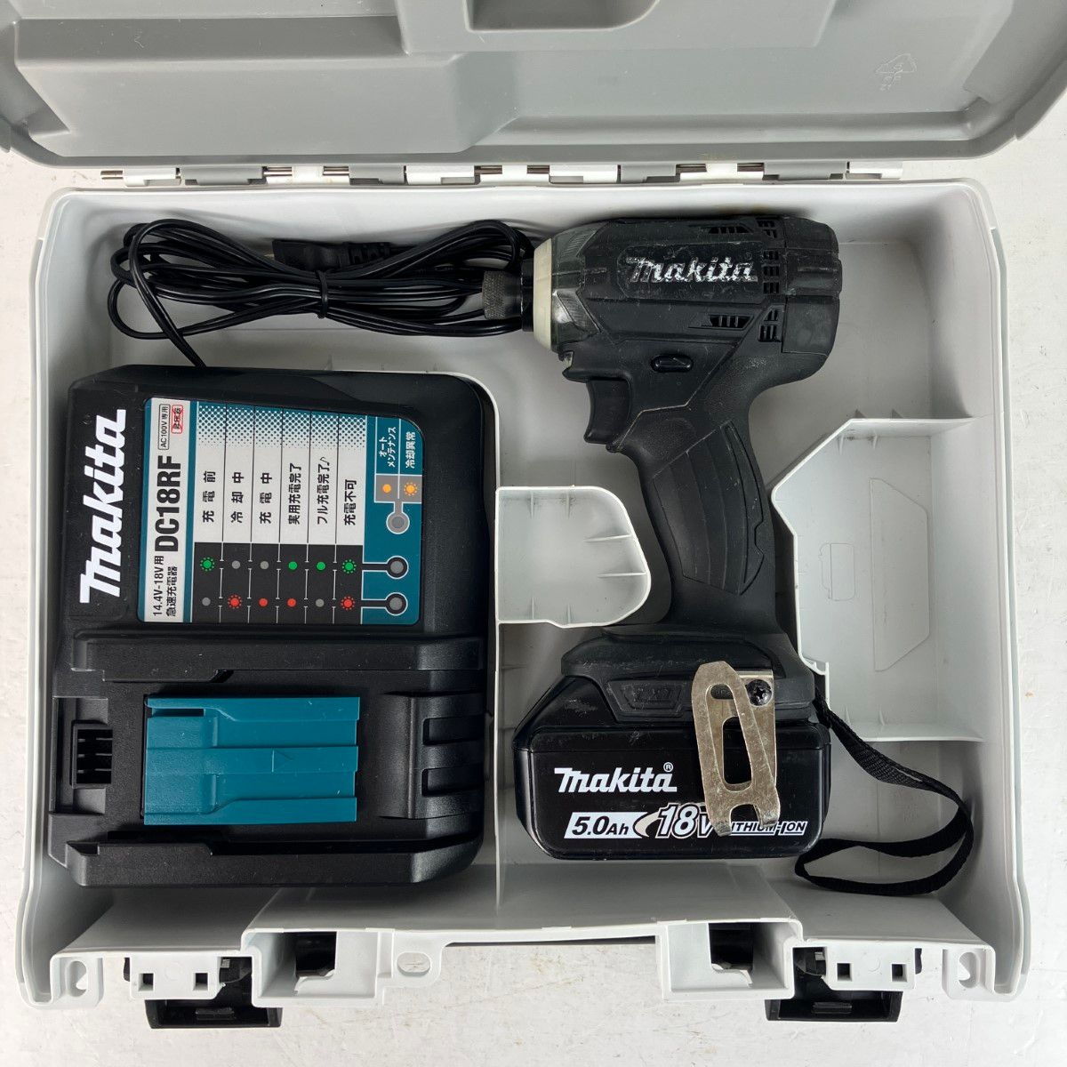 MAKITA マキタ 18v 充電式インパクトドライバ バッテリーx1 充電器 ケース付 TD149D ブラック