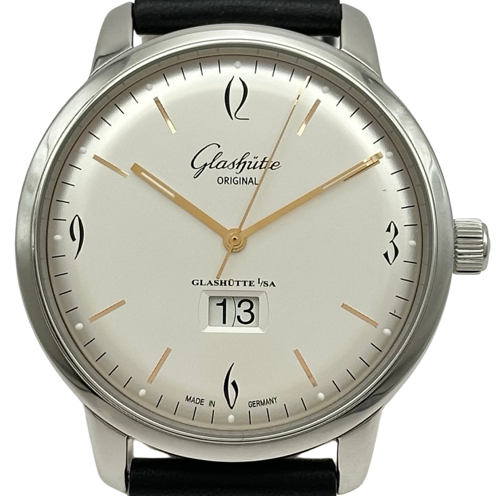 グラスヒュッテ・オリジナル GLASHUTTE ORIGINAL セネタ シックスティーズ パノラマデイト 2-39-47-01-02-04 シルバー ステンレススチール 自動巻き メンズ 腕時計