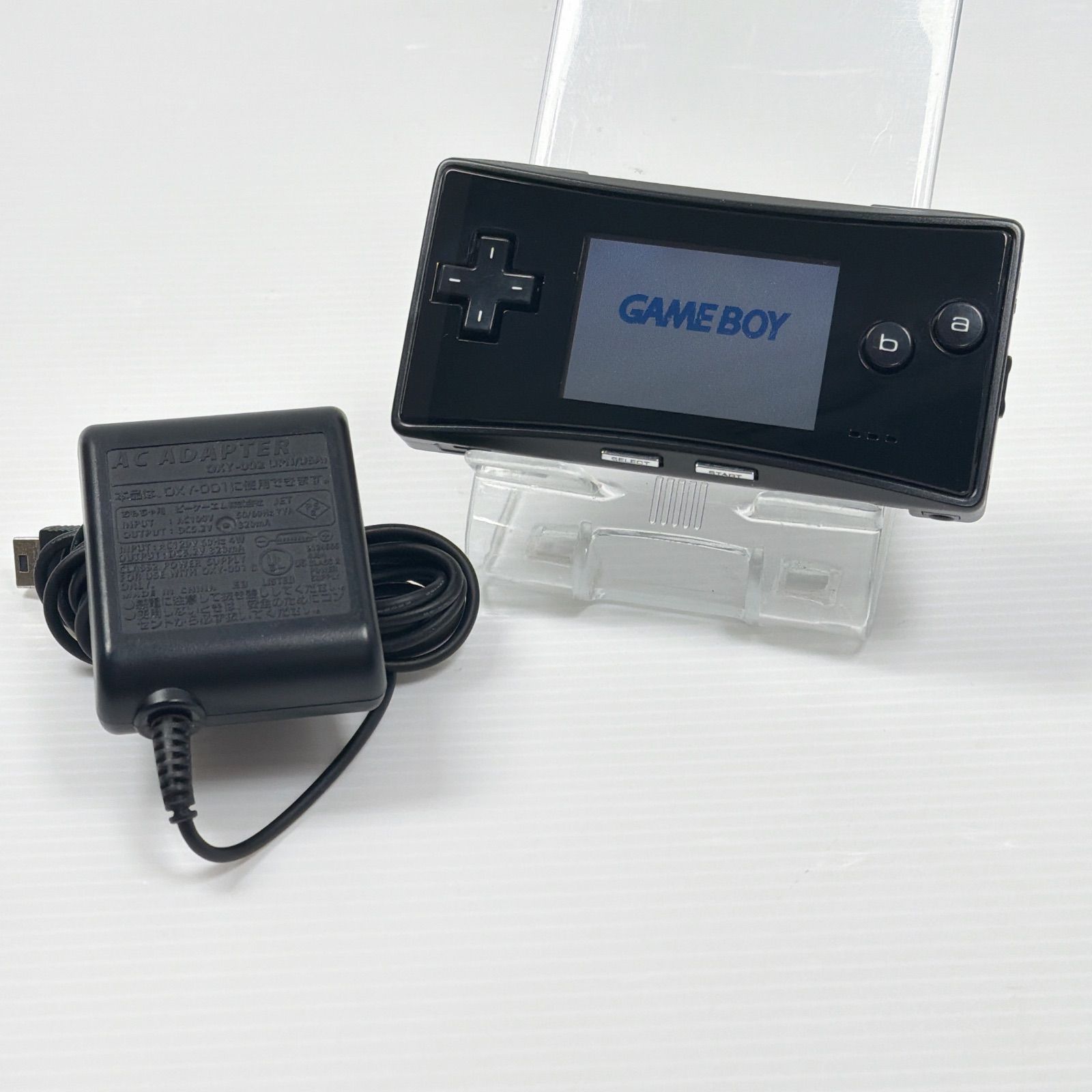 ゲームボーイミクロ ブラック 良品 純正ACアダプター付き レア 遊べるセット 動作確認済み ニンテンドー Nintendo GAMEBOY micro 管理番号M1951