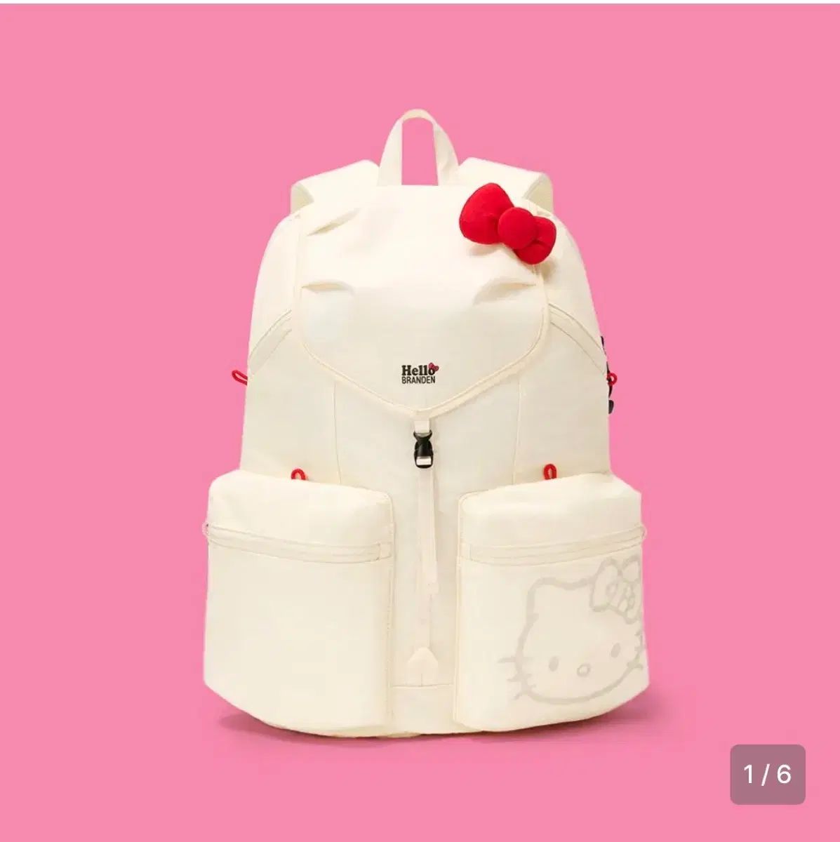 (すぐ配送 新品)ブランドン ハローキティ セイフ PLUS バックパック アイボリー