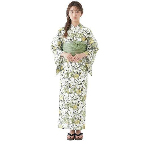浴衣 レディース 単品 [なごみや] 女物 浴衣 北欧風 変わり織り レトロ モダン かわいい 高見え 夏祭り 夕涼み 花火 レディースe 41daa89a
