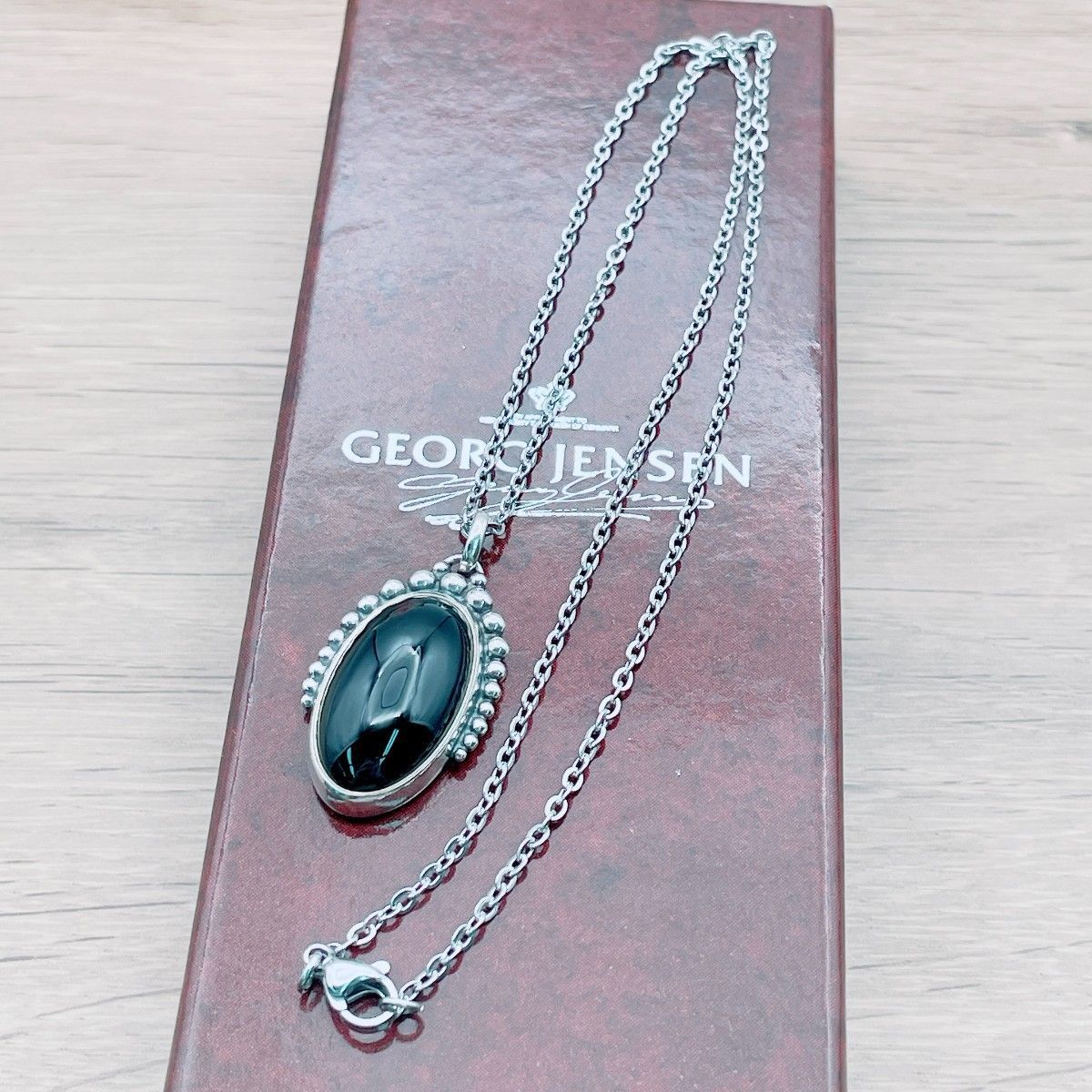 ◇ジョージジェンセン◇GEORG JENSEN 9B ペンダント ネックレス Ag925