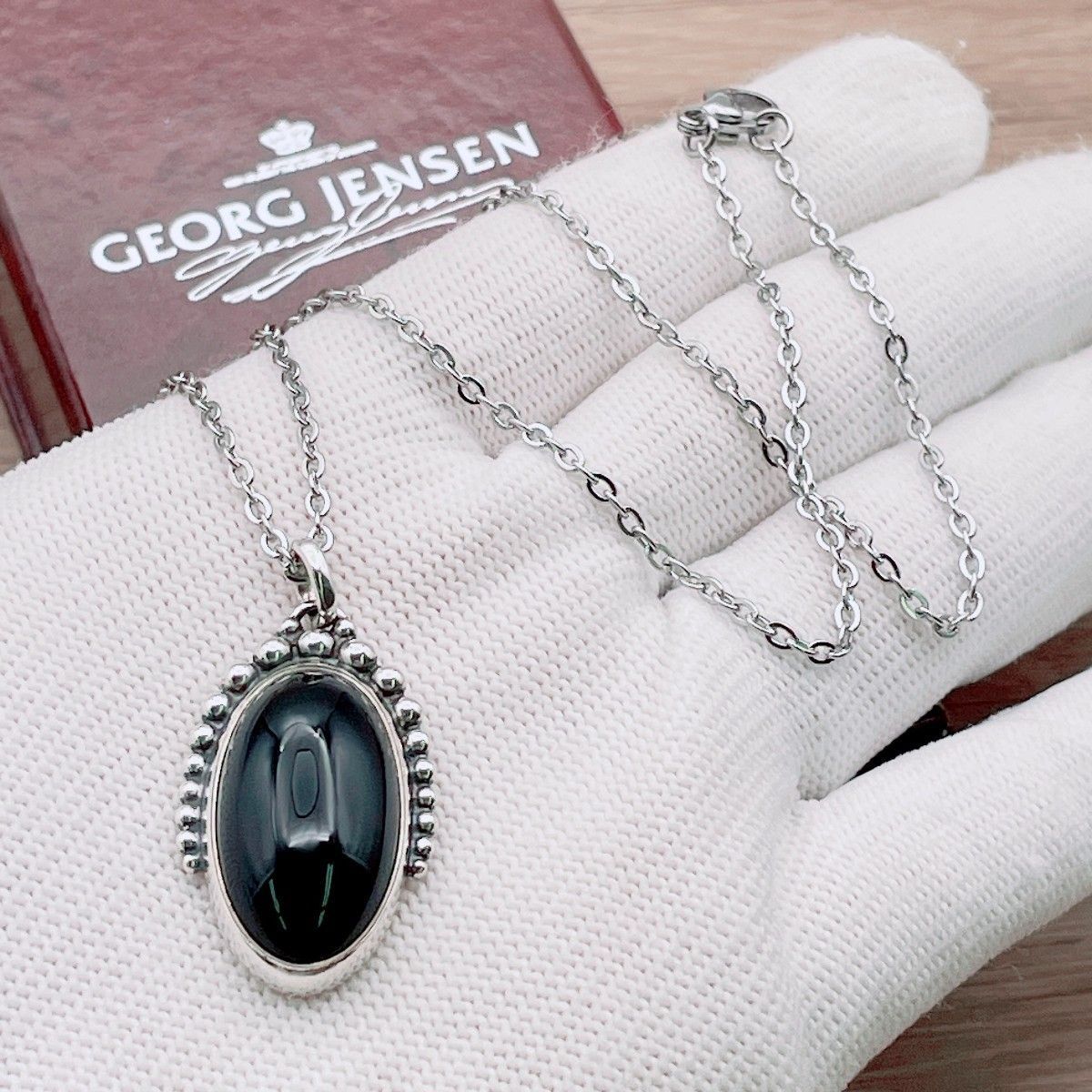 ◇ジョージジェンセン◇GEORG JENSEN 9B ペンダント ネックレス Ag925