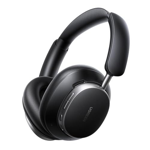UGREEN Studio Pro ワイヤレスヘッドホン -48dB適応型ANC LDAC&Hi-Res双金賞 超長持ち120時間 Bluetooth 6.0 同軸デュアルドライバー マルチポイント AIアシスタント 急速充電 メガネ対応 オ f58fef1e