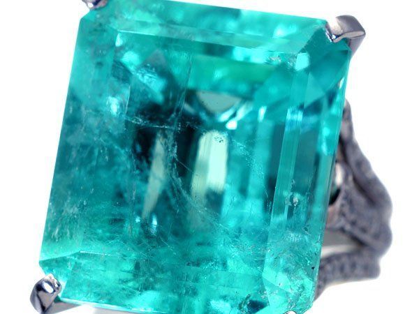 【ジュエリー極】超極上品！超特大天然エメラルド24.548ct＆天然ダイヤモンド0.78ct 超高級Pt900リング h8541ikox【送料無料】