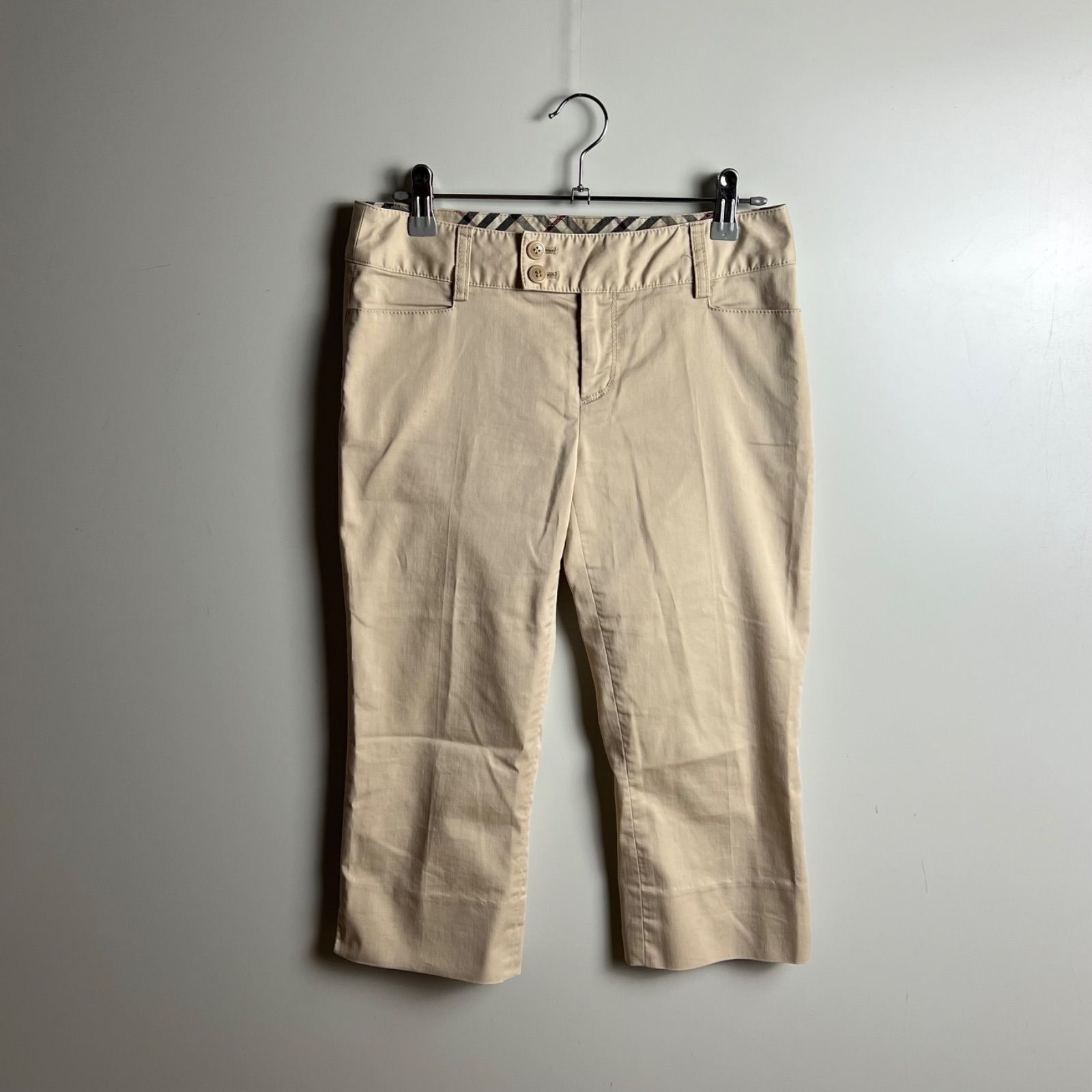 BURBERRY BLUE LABEL 00s y2k archive capri pants 36 バーバリー