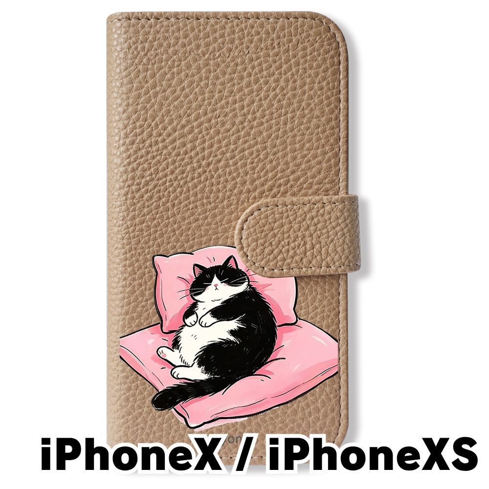 【未使用級】GUCCI ミスティックキャット　猫 iPhoneX/XS　ケース 新品未使用】 iphoneX/XS/iPhone XS 手帳型スマホ ケース (色