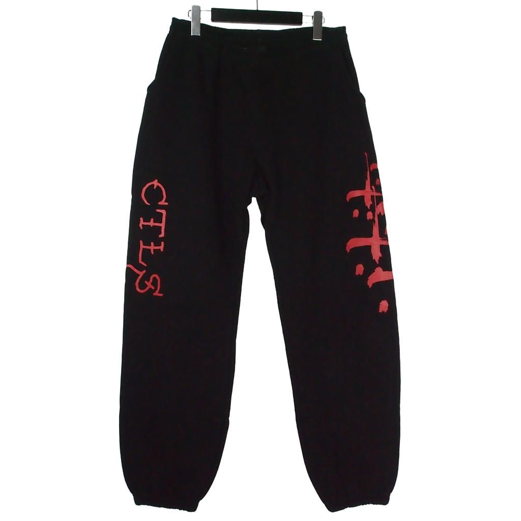 カタリスト CVTVLIST × エド・ハーディー ED Hardy コラボ ロゴプリント スウェットパンツ ジョガーパンツ M ブラック 210111EH09