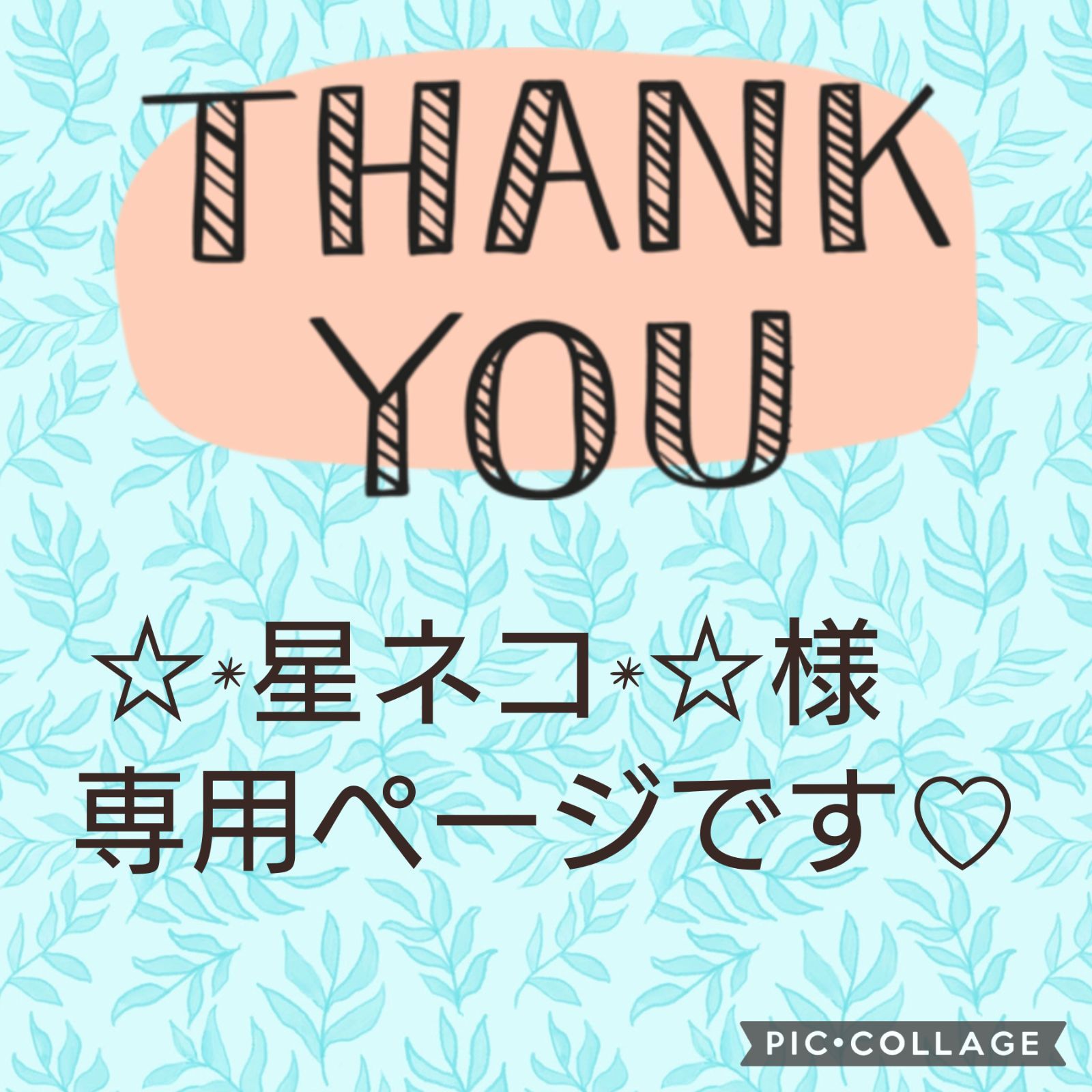 ☆*星ネコ*☆様　専用ページです♡