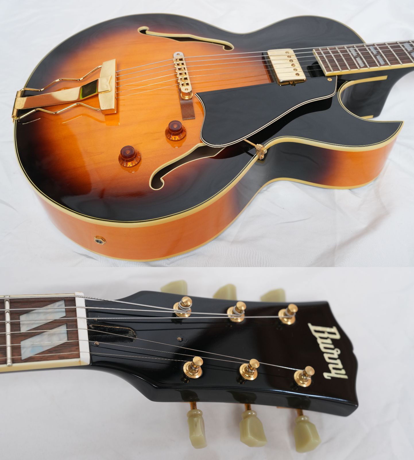 ☆BURNY RFA-65 Sunburst フルアコモデル ジャズギター 2003年製 美品