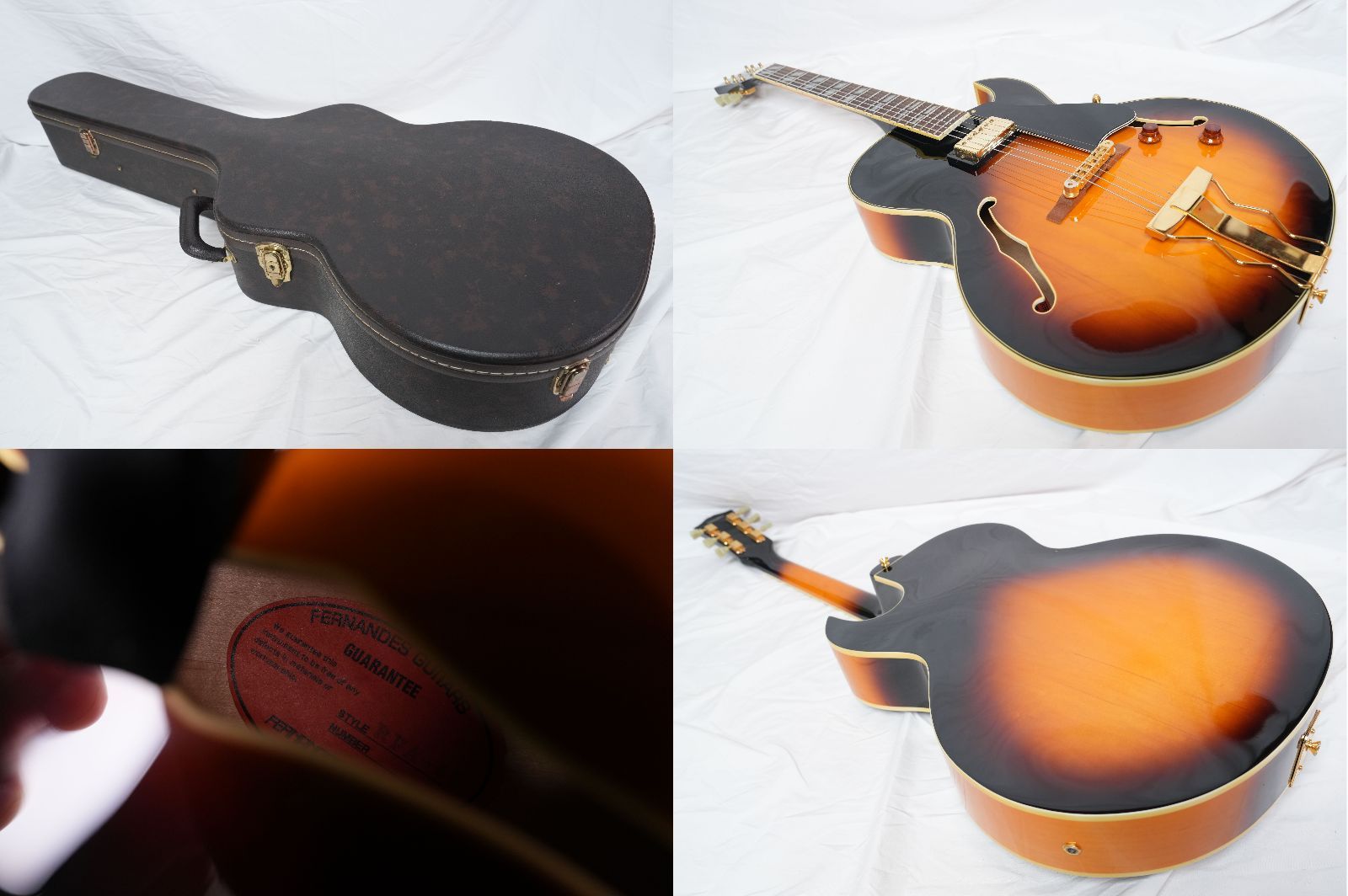 ☆BURNY RFA-65 Sunburst フルアコモデル ジャズギター 2003年製 美品