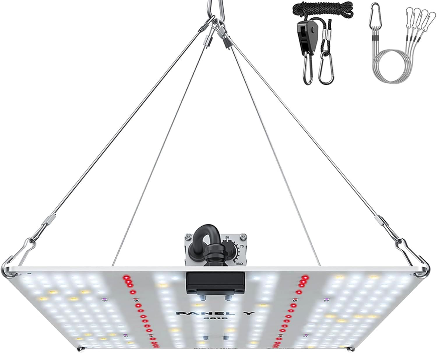 【公式】BRIM(ブリム) PANEL Y 植物育成ライト LED パネル 【国内ブランド】 無段階 調光機能 IP65 防水処理 LM281B+ フルスペクトル UVA+IR フックワイヤー付き Max 100W (PANEL Y 281B 59ce78f1
