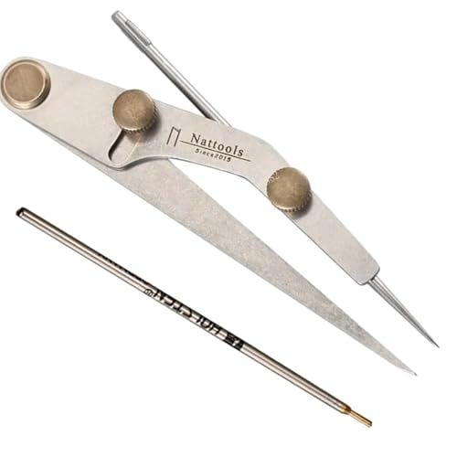 銀ペン コンパス レザークラフト 替え芯 セット マーキング ケガキ 手芸 道具 工具 ディバイダー 革as 88420ba5