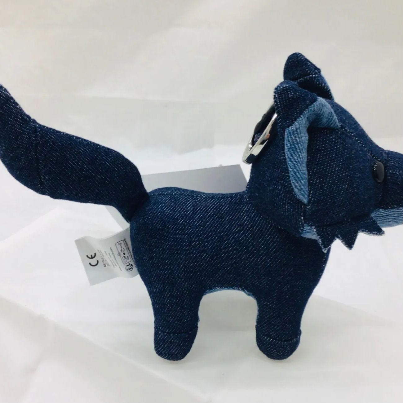 25MS0192 タグ付き未使用品 MAISON KITSUNE メゾンキツネ ぬいぐるみ デニム マスコット
