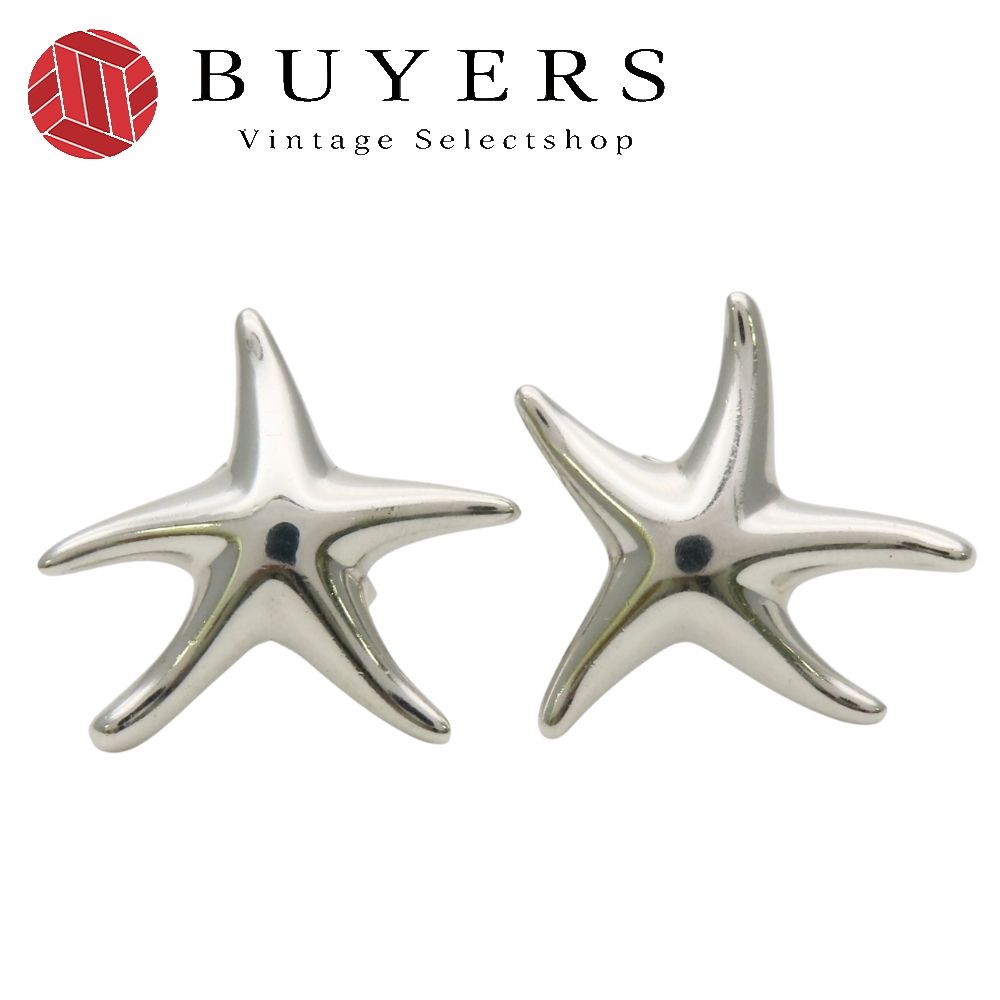 【中古】 ティファニー ピアス スターフィッシュ シルバー925 約2.8g シルバー エルサペレッティ ヒトデ アクセサリー レディース 女性 TIFFANY&Co.