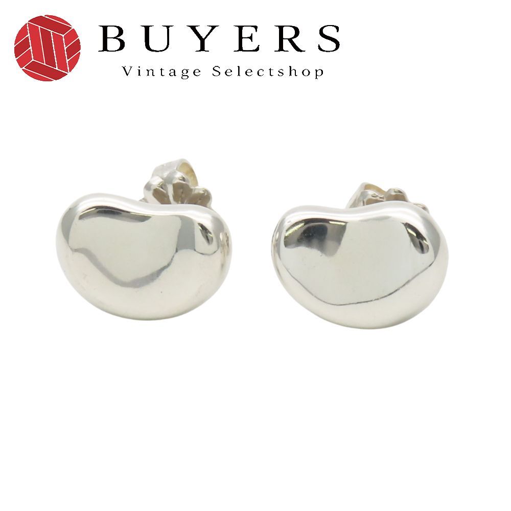 【中古】 ティファニー ピアス ビーン シルバー925 約2.5g シルバー エルサペレッティ アクセサリー レディース 女性 TIFFANY&Co.