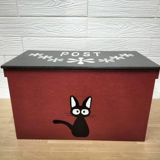 112《宅配BOX》大型ポスト りんごBOX 収納 置き配 木箱 おしゃれ 
