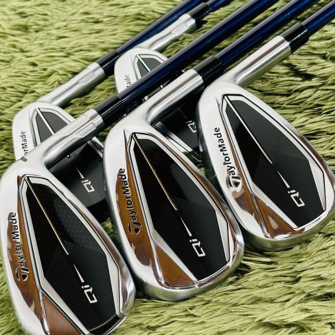 【中古】テーラーメイド Qi アイアン5本セット メンズゴルフ 初心者 入門 人気モデル TaylorMade 右利き 男性 Diamana TM60 ディアマナ カーボンシャフト flex R