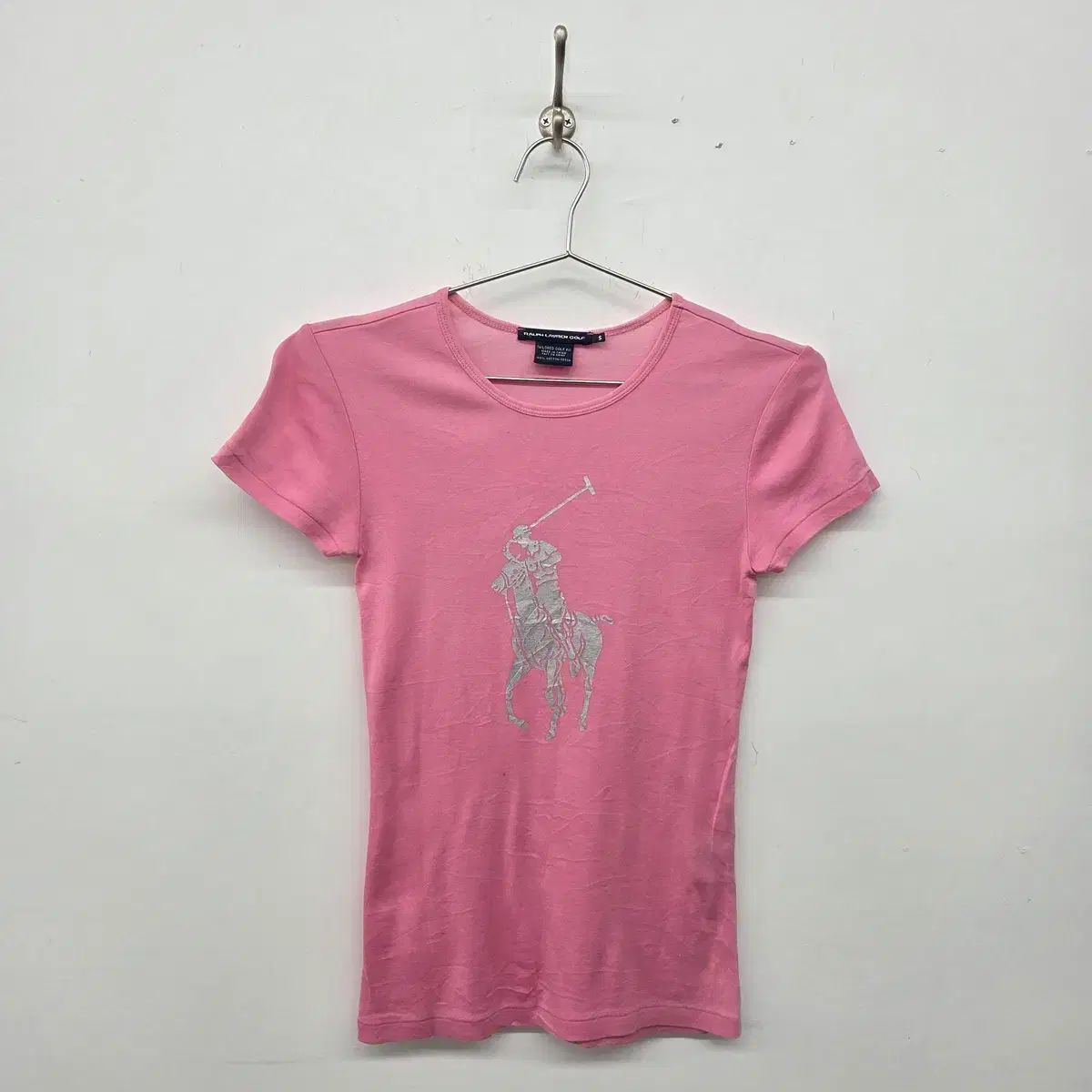 ポロ ラルフローレン ピンク ビックポニー 半袖Tシャツ レディース Sサイズ