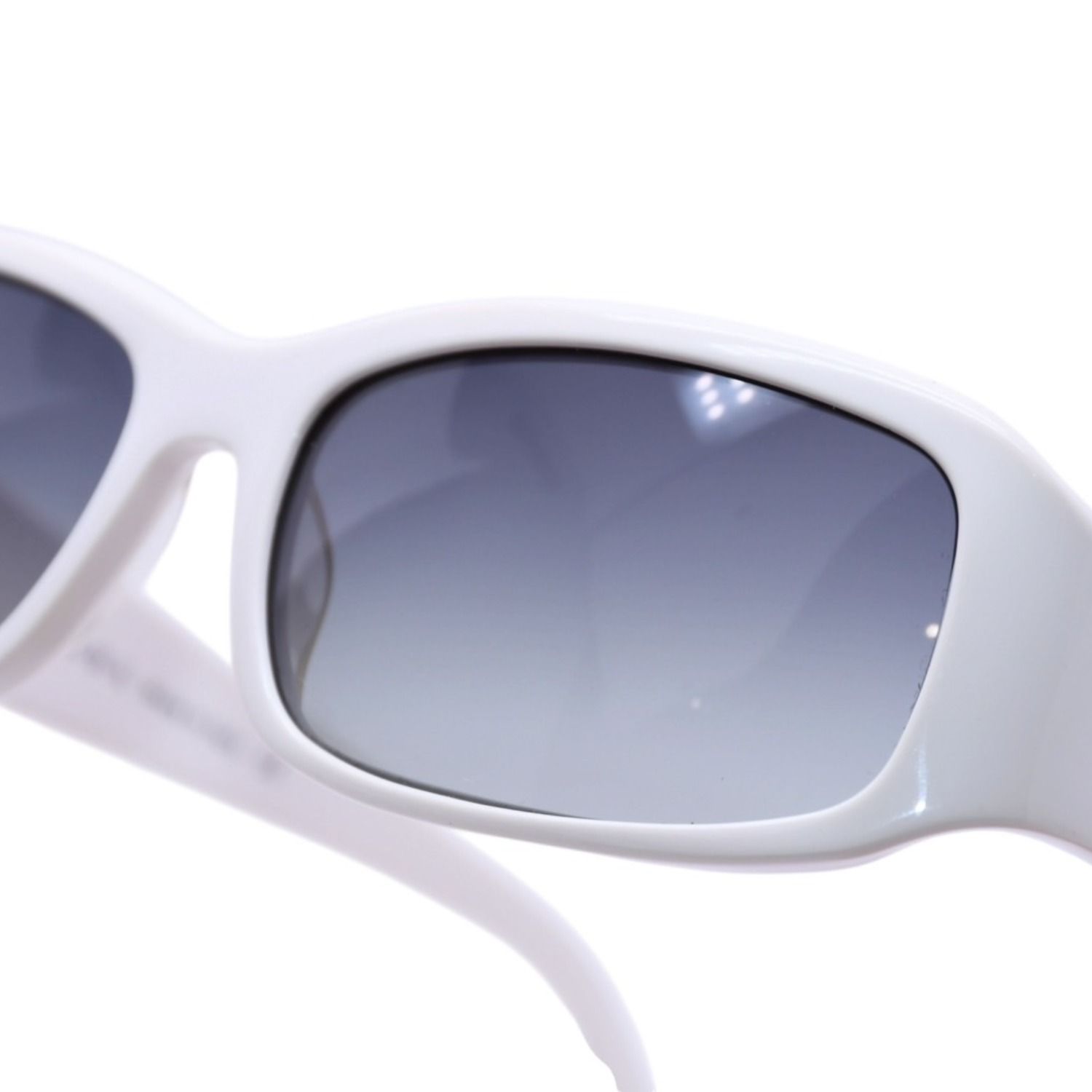 PRADA プラダ ホワイト サングラス シルバー金具 スター SPR20G 55