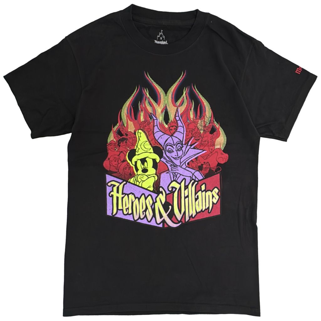 Disney ディズニー Heroes & Villains ヒーロー&ヴィランズ 半袖Ｔシャツ アニメ ムービー キャラクター(メンズ S)中古 古着 Y2224