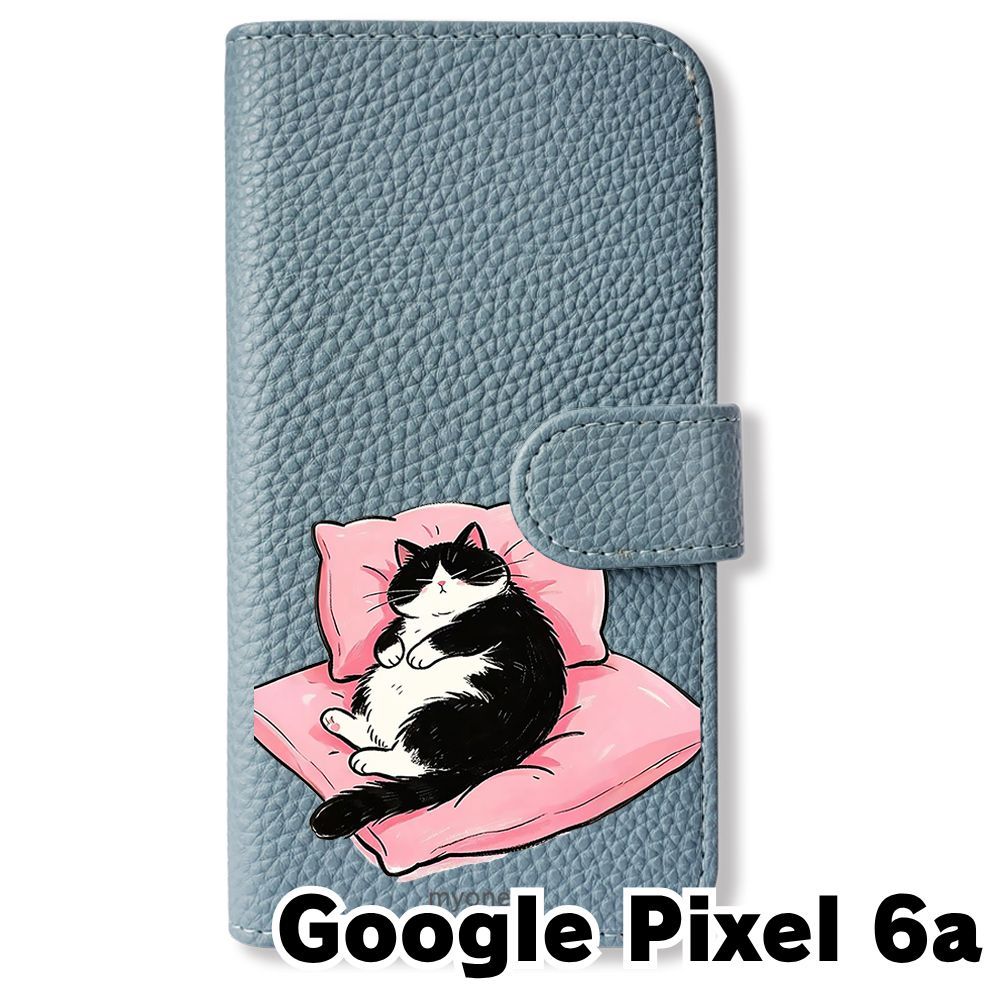 新品未使用】 Google Pixel 6a 手帳型スマホ ケース (色：ブルーグレー