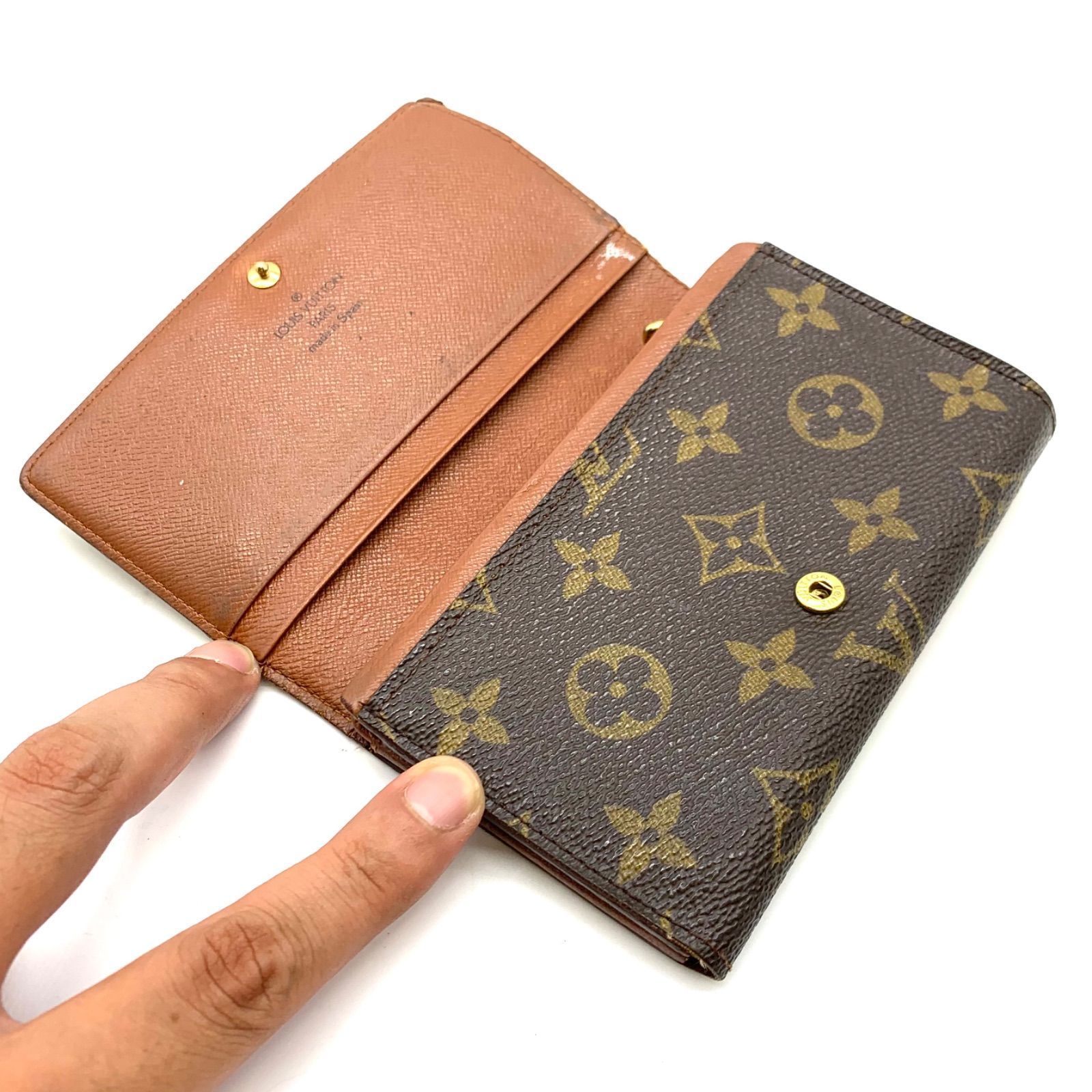 TA332【お買い得】Louis Vuitton 二つ折り財布 モノグラム柄 - メルカリ