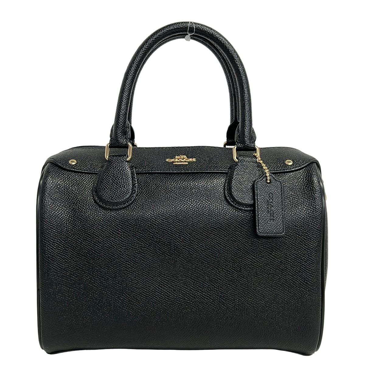 COACH(コーチ) ハンドバッグ ミニベネット サッチェル F57521 黒 レザー