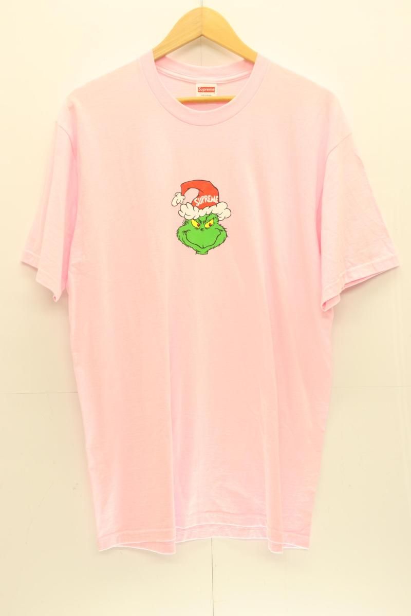 【中古】 Supreme メンズTシャツ L Grinch Tee Supreme L ピンク 桃