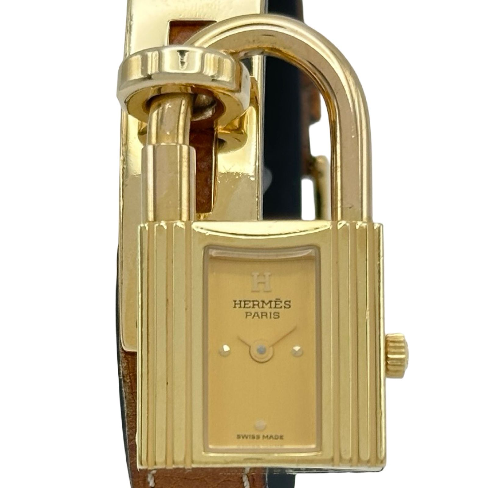 エルメス HERMES ケリーウォッチ ゴールド ゴールドプレーテッド レディース 腕時計