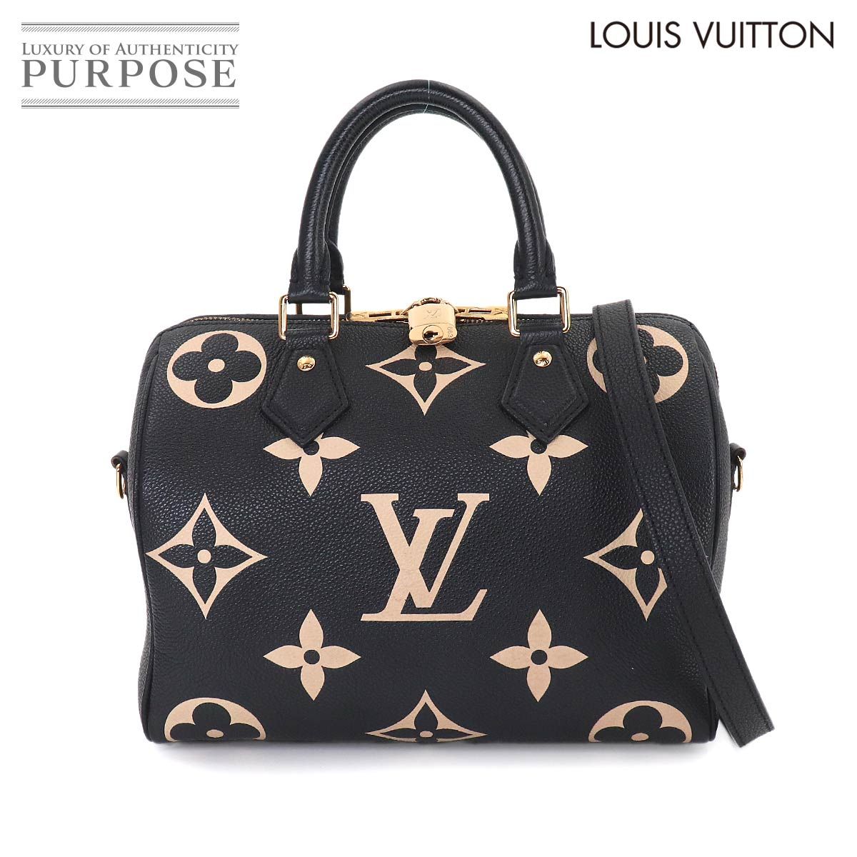 美品 ルイ ヴィトン LOUIS VUITTON バイカラー モノグラム アンプラント スピーディ バンドリエール 25 2way バッグ M58947 90321902