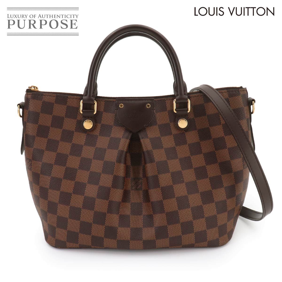 新品同様 ルイ ヴィトン LOUIS VUITTON ダミエ シエナ PM 2way ハンド ショルダー バッグ エベヌ N41545 90324004