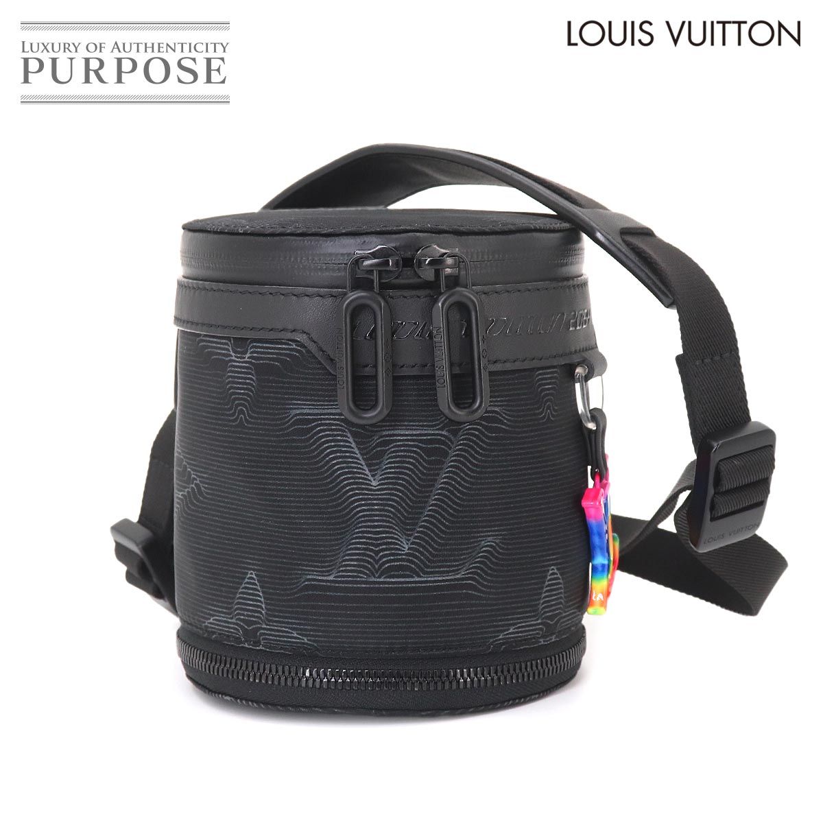 新品同様 ルイ ヴィトン LOUIS VUITTON ルイ ヴィトン 2054 エクスパンダブル ポロション ショルダー バッグ ナイロン レザー 90326083