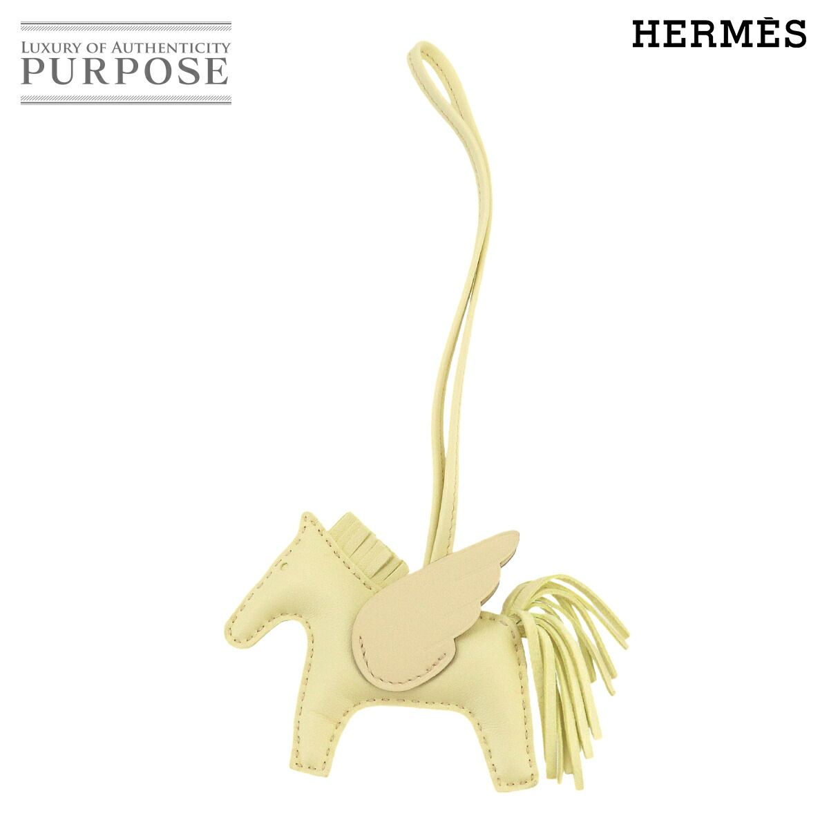 未使用 展示品 エルメス HERMES ロデオ ペガサス PM バッグ チャーム アニョーミロ スイフト ジョーヌミルトン W刻印 90326126