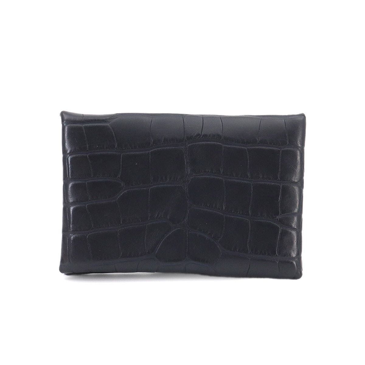 新品同様 エルメス HERMES クロコダイル カルヴィ カードケース