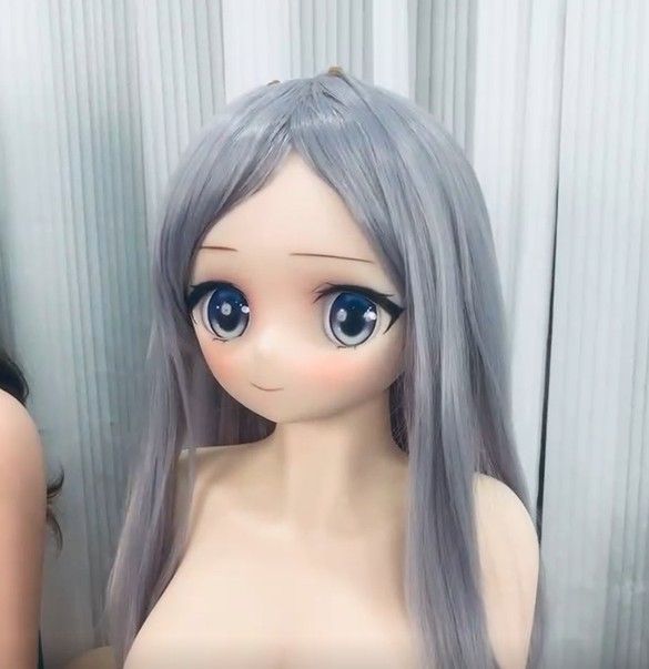 ソフトTPE製ヘッドドールパーツリアルドール135-168cmドール適用　ウィッグ選べる　ジョイントボルト付き　 M16 撮影用　 鑑賞用 水洗い可能01