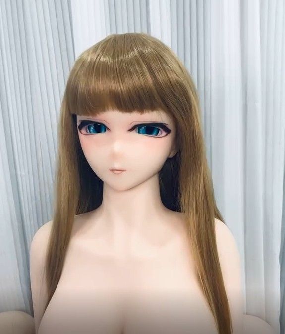 ソフトTPE製ヘッドドールパーツリアルドール135-168cmドール適用　ウィッグ選べる　ジョイントボルト付き　 M16 撮影用　 鑑賞用 水洗い可能05