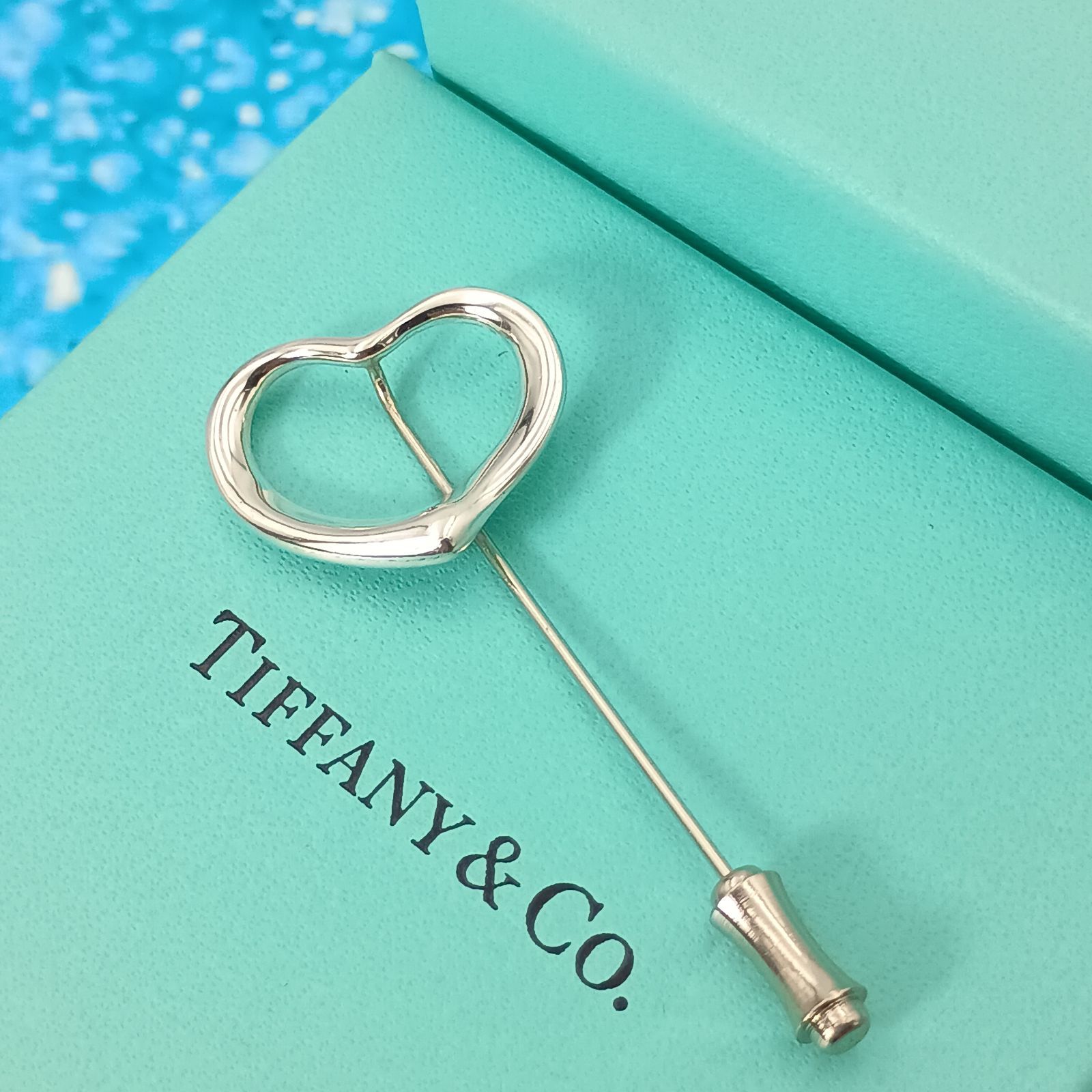 TIFFANY&Co. ティファニー オープンハート　ピンブローチ　レディース　メンズ　シルバー925 AG925 ハート