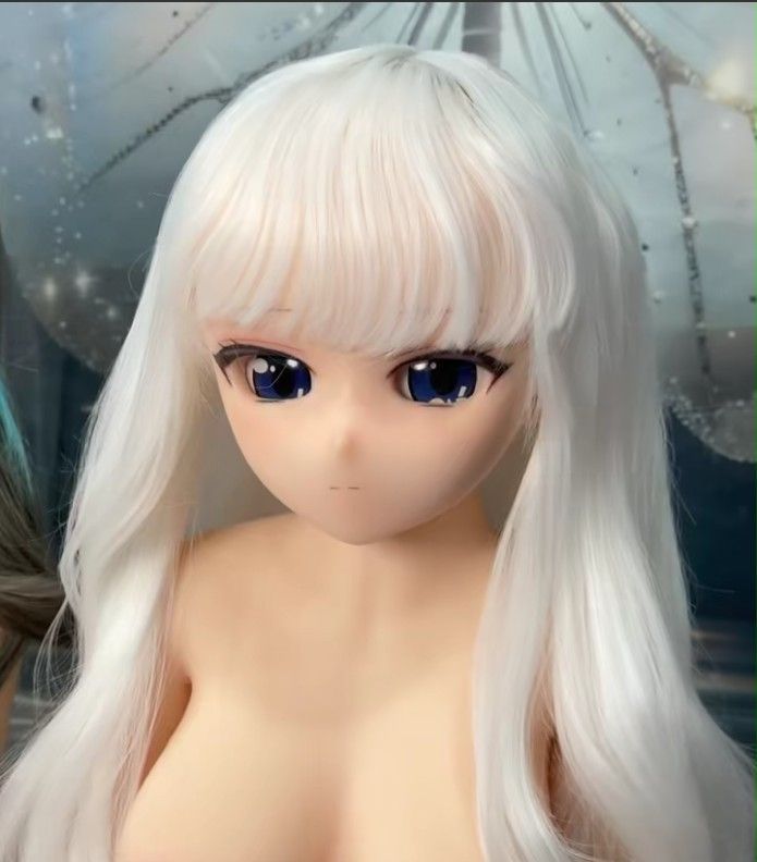 ソフトTPE製ヘッドドールパーツリアルドール135-168cmドール適用　ウィッグ選べる　ジョイントボルト付き　 M16 撮影用　 鑑賞用 水洗い可能20