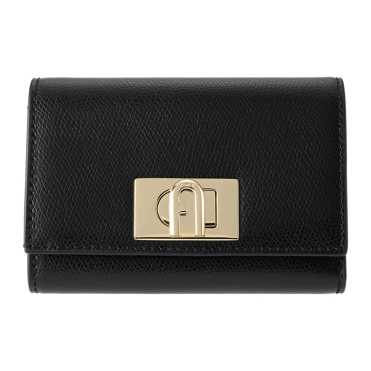 新品 フルラ FURLA 3つ折り財布 1927 コンパクトウォレット M ブラック