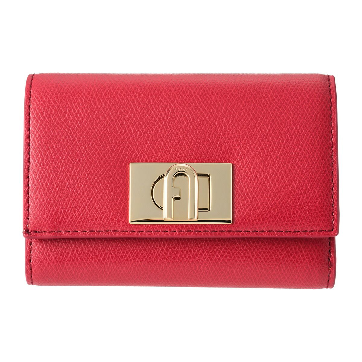 新品 フルラ FURLA 3つ折り財布 1927 コンパクトウォレット M ルビー