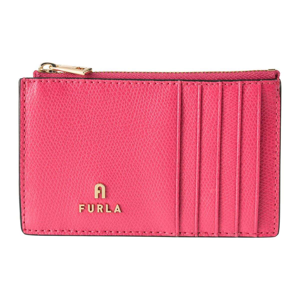 新品 フルラ FURLA カードケース カメリア カードケース M ベルベットピンク