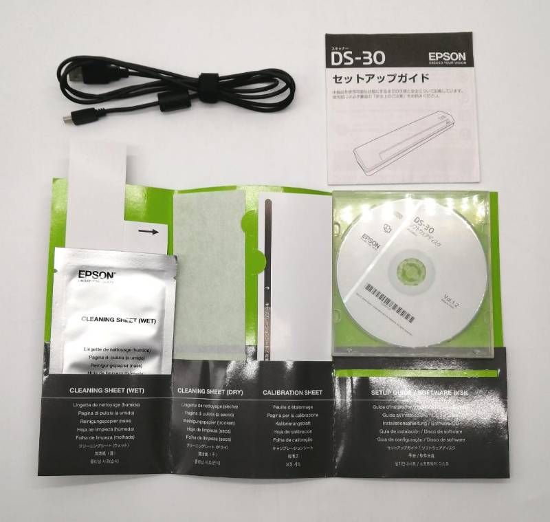 EPSON/エプソン ドキュメント スキャナー DS-30 モバイル A4 動作確認 