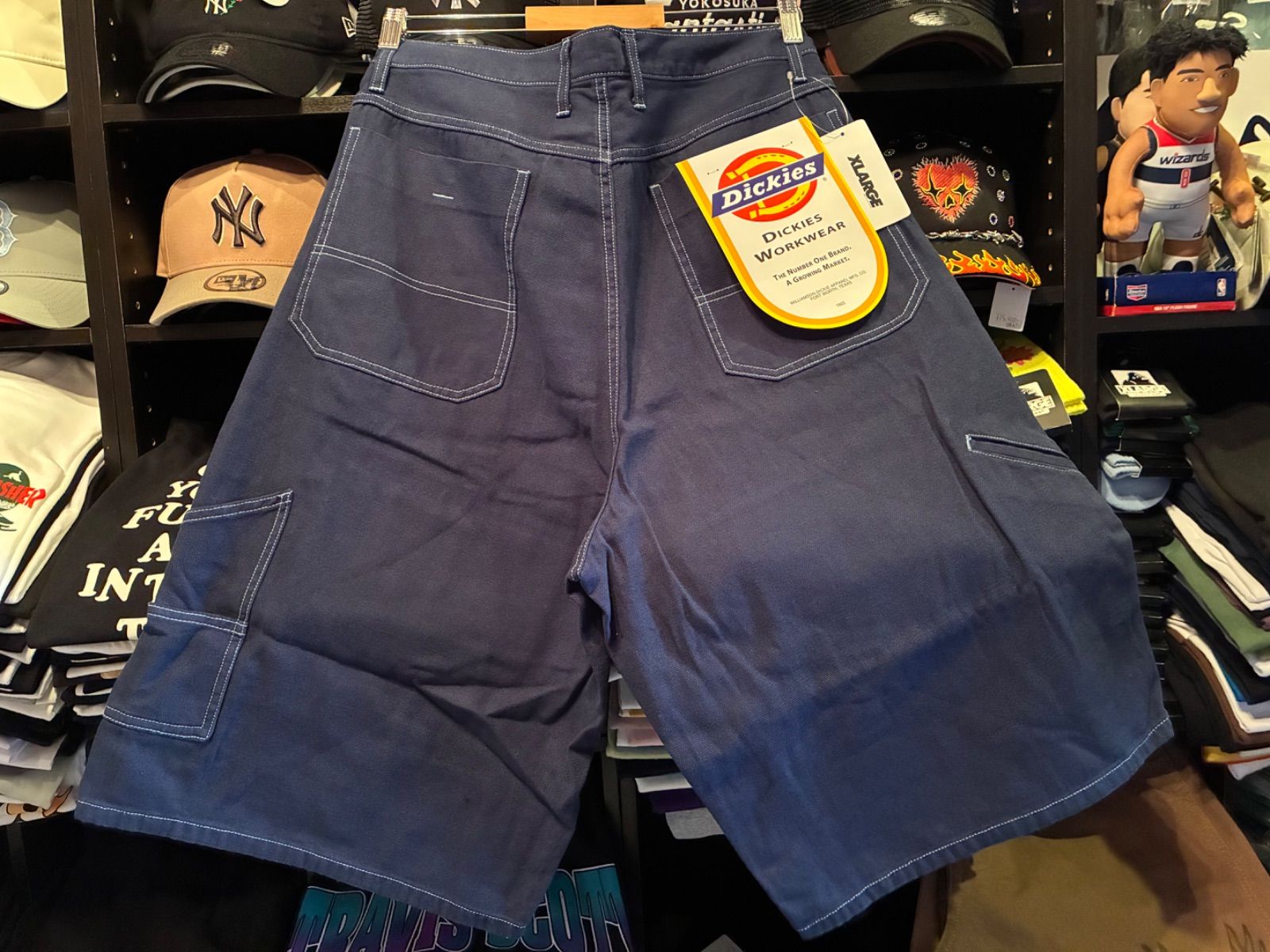 XLARGE×Dickies PAINTER SHORT PANTS NAVY 34inch