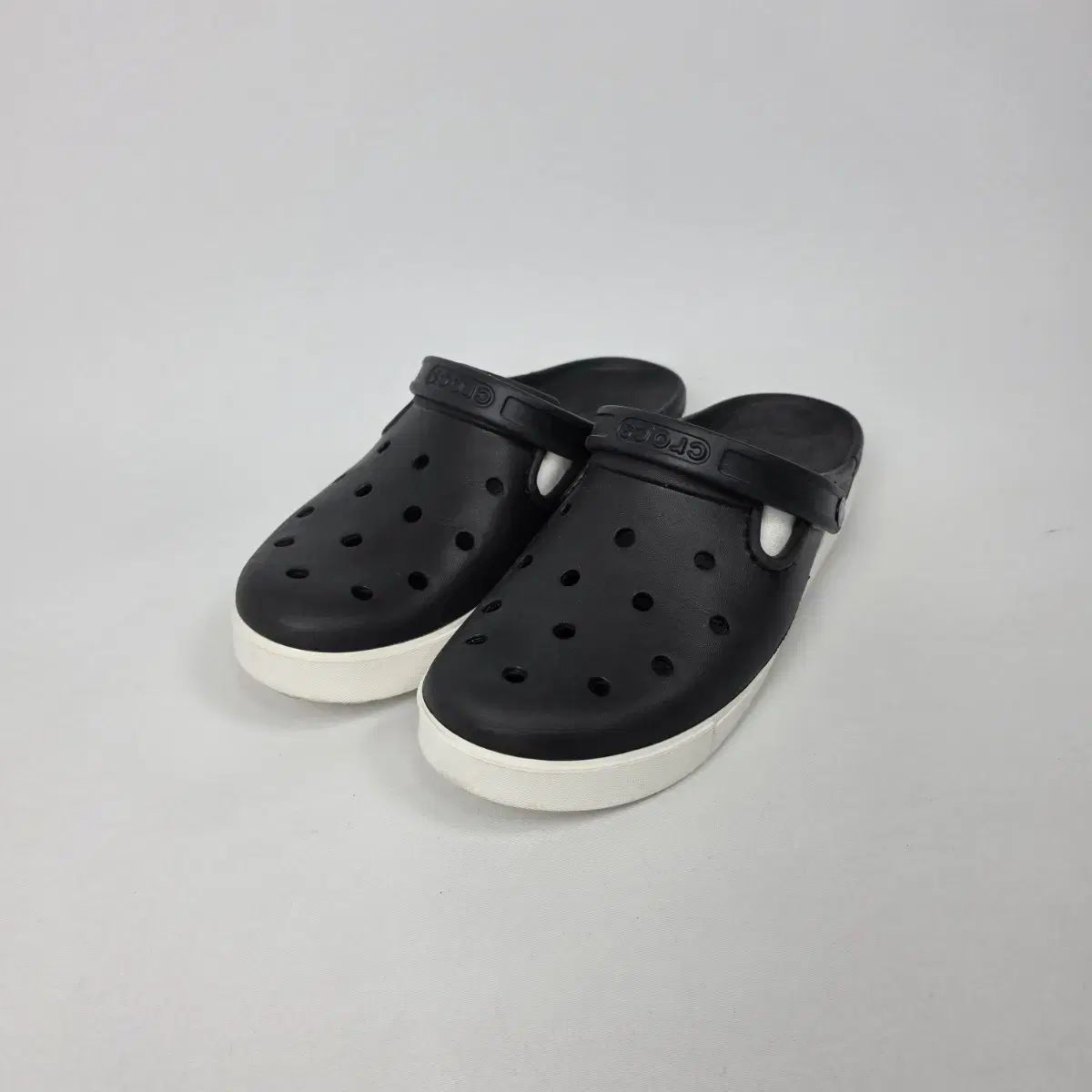Crocs シティ レイン クロッグ ブラック 白 280 IN